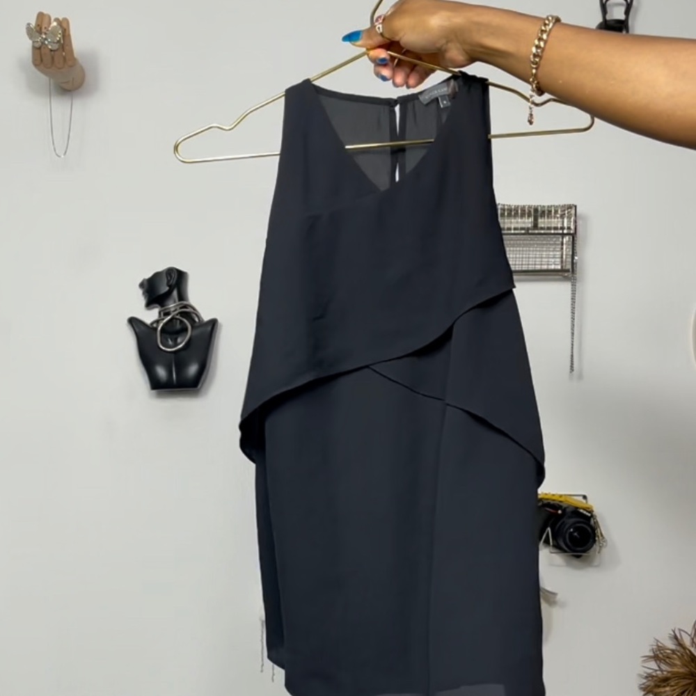 Vince Camuto Black Sleeveless Top